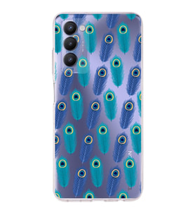 PrintiFy Tecno Camon 18P ile Uyumlu 1mm Slim Fit Nazar Boncuğu 4 Baskılı Şeffaf  Kılıf