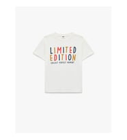 Koton Pamuklu Baskılı Ekru Erkek Çocuk T-Shirt 6SKB10151TK