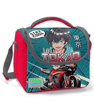 Coral High Gri Nefti Anime Motorsiklet Isı Yalıtımlı Beslenme Çantası - Erkek Çocuk