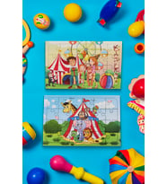 Okul Öncesi Başlangıç Yapboz Canım Ailem ve Sirk Ahşap Puzzle Set