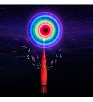 FLASHİNG LİGHTUP LED SPİNNİNG RENKLİ LED IŞIKLI DÖNEN UFO PERVANE SESLİ IŞIKLI KIRMIZI DEĞİRMEN IŞIK