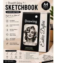 DreamArt Galery A4 Sketchbook Eskiz Defteri Çizim Defteri