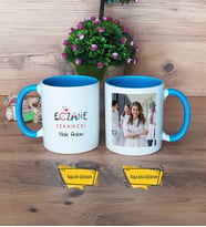 Eczane Teknikeri Kupa Bardak Mavi Fotoğraflı Tıp Bayramı Hediyesi