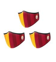 Galatasaray Lisanslı Parçalı Maske Yıkanabilir Nano Kumaş 3 Adet