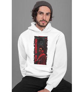 The Weeknd Rapper Baskılı Unisex Oversize Şarkıcı Hoodie