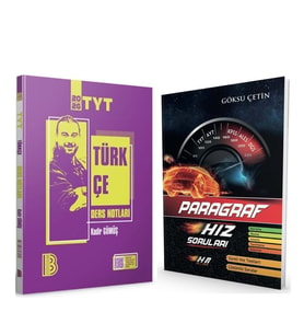 Benim Hocam TYT Türkçe Video Ders Notları ve Hız Renk Paragraf Soru Bankası 2 Kitap Set
