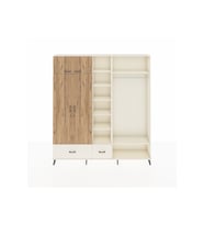 Arges Dolap 12 Raflı 2 Çekmeceli 2 Askılı 220x30x243 Aytaşı-Çam/Aytaşı