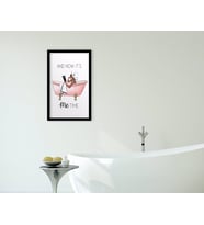 BK Home Banyo Dekoratif Ahşap Siyah Çerçeveli Tablo-21