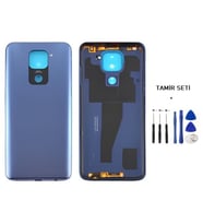 Xiaomi Redmi NOTE 9 FULL Kasa Arka Kapak Takım MAVİ - TAMİR SETİ