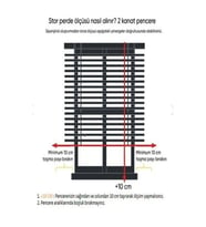 StorBurada Zebra Stor Perde Ekru STB 400V02-D