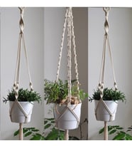 3lü Set Garden Deluxe Makrome Saksılık Deluxe Saksılık 3lüset saksılık