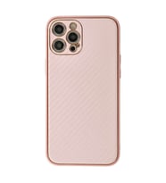 İphone 12 Pro Kılıf Coco Karbon Silikon - Pembe