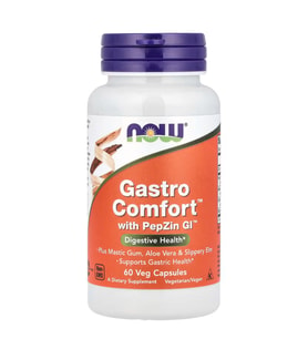 Gastro Comfort, + PepZin Gı , plus Mastic Gum, Aloe Vera and Slippery Elm, 60 Veg Capsules