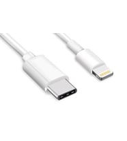 USB-C - Lightning Kablosu 1.5 M. Hızlı şarj 3.4A Beyaz