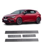 Seat Leon Krom Kapı Eşiği (4prç) 2013 Ve Üzeri Paslanmaz Çelik