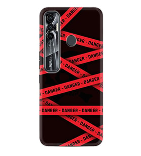 Tecno Spark 6 6 Go 8C 8 Pro 7 7 Spark 9 Pro Kılıf Desemli Silikon Danger 1372