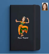 Kişiye Özel Kadın Model 13x21 Siyah Defter-47
