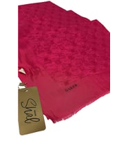 Koza %50 Flush %50 Cotton Şal - 75 x 190- 1050950-09 (A.Fuşya)