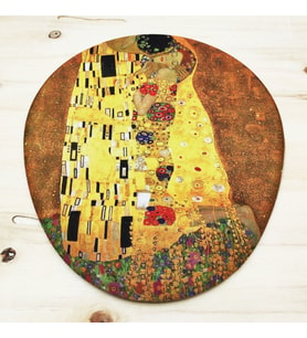 Gustav Klimt - Oval Mouse Pad Bilek Destekli 1