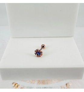 Zirkon Taşlı Uç Kısmı : Pirinç Kıkırdak Bar Uzunluğu : 6 Mm / Bar Kalınlığı 0.8 Mm / Top Boyu 3 Mm