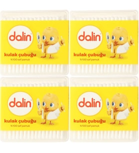 Dalin Kulak Çubuğu 100 Adet (4 Lü Set)
