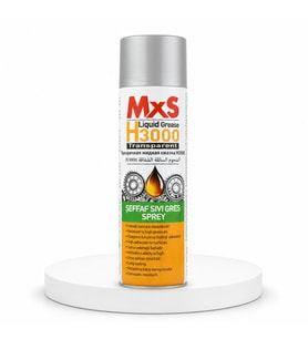 MxS H3000 Şeffaf Sıvı Gres Sprey 500 ML- Şeffaf ve Güçlü Yağlama