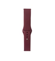 Lexroo Huawei Watch GT 3 42mm Band Serisi 20mm Klasik Kordon Silikon Strap Kayış - Red Wine