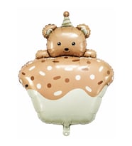 Cupcake Ayıcık Folyo Balon