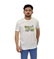 Erkek Sıfıryaka Baskılı Tişört BGL-ST04526 (Ekru)