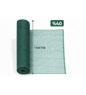 %40 Gölgelik File 1 METRE X 50 METRE Bahçe Gizleme Ağı Bahçe Çit Örtüsü Meyve Ağacı Örtüsü