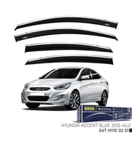 Hyundaı Accent Blue Cam Rüzgarlığı Kromlu 4'Lü 2012+ Sonrası (Beyaz)
