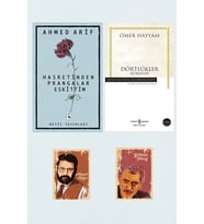 Hasretinden Prangalar Eskittim - Ahmed Arif - Dörtlükler - Rubaiyat - Ömer Hayyam Özel Şiir Seti (Krem)