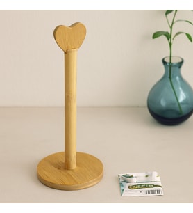 Bambu Kağıt Havluluk Yuvarlak Taban 12 cm Kalp Sap 28.5 cm
