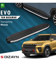S-Dizayn Ssangyong Musso Elektrikli Evo Krom Yan Basamak 223 Cm 2025 Üzeri A+ Kalite