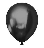 Party Metalik Siyah Balon 100lü