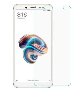 Xiaomi Redmi Note 5 Pro Uyumlu Ekran Koruyucu Screen Protector Tempered Glass Kristal Netliğinde %100 HD Görüntü, Yüksek Kalite Kırılmaz Temperli Cam (Şeffaf)