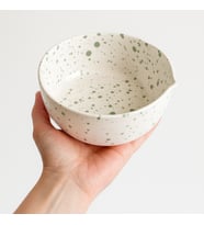 Seramik Matcha Kasesi (Parlak Beyaz)