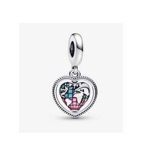 Aile Dönen Kalp Küre Dangle Charm