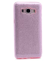 Samsung Galaxy J7 Core Uyumlu Kılıf Zore Shining Silikon (Rose Gold Altın)