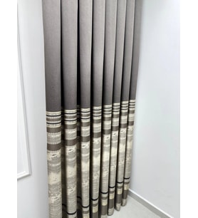 NİVEMESHOME URLA V-5302 TOPRAK 1/3 SIK PİLELİ FON PERDE APM