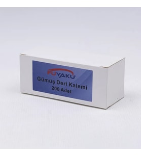 Fuyaku Gümüş Deri Kalemi Metal (200 Adet)