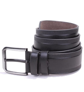 Dagoster DMK26-453 Siyah 4.5 cm Suni Deri Erkek Kemer