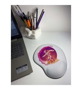 Sörfcü Astronot Bilek Destekli Mouse Pad