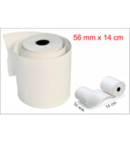 Termal Yazar Kasa Pos Rulosu, Pos kağıdı 56 mm x 14 metre (2 Paket) 20 Adet