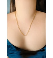 Ataç Gold Zincir Kolye   925 Ayar Gümüş