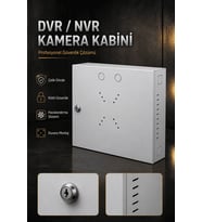 MN6 MN110DV Kilitli Metal DVR Kamera Kabin 45x35x10 cm–Duvar Tipi Güvenlik Kasa–Premium Kablo Düzenleme