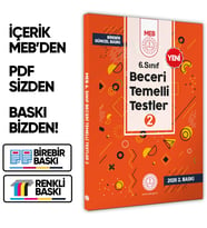 2026 6.Sınıf MEB Beceri Temelli Testler 2. Kitap Örnek Soru Bankası (Renkli Baskı) BASKI ÜCRETİ