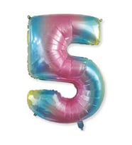 Benim Marifetlerim 5 Rakamı Rengarenk Folyo Balon 40 Inch 90 Cm