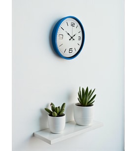 36 Cm Mavi Dekoratif Duvar Saati (Standart)
