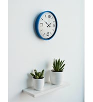 36 Cm Mavi Dekoratif Duvar Saati (Standart)
